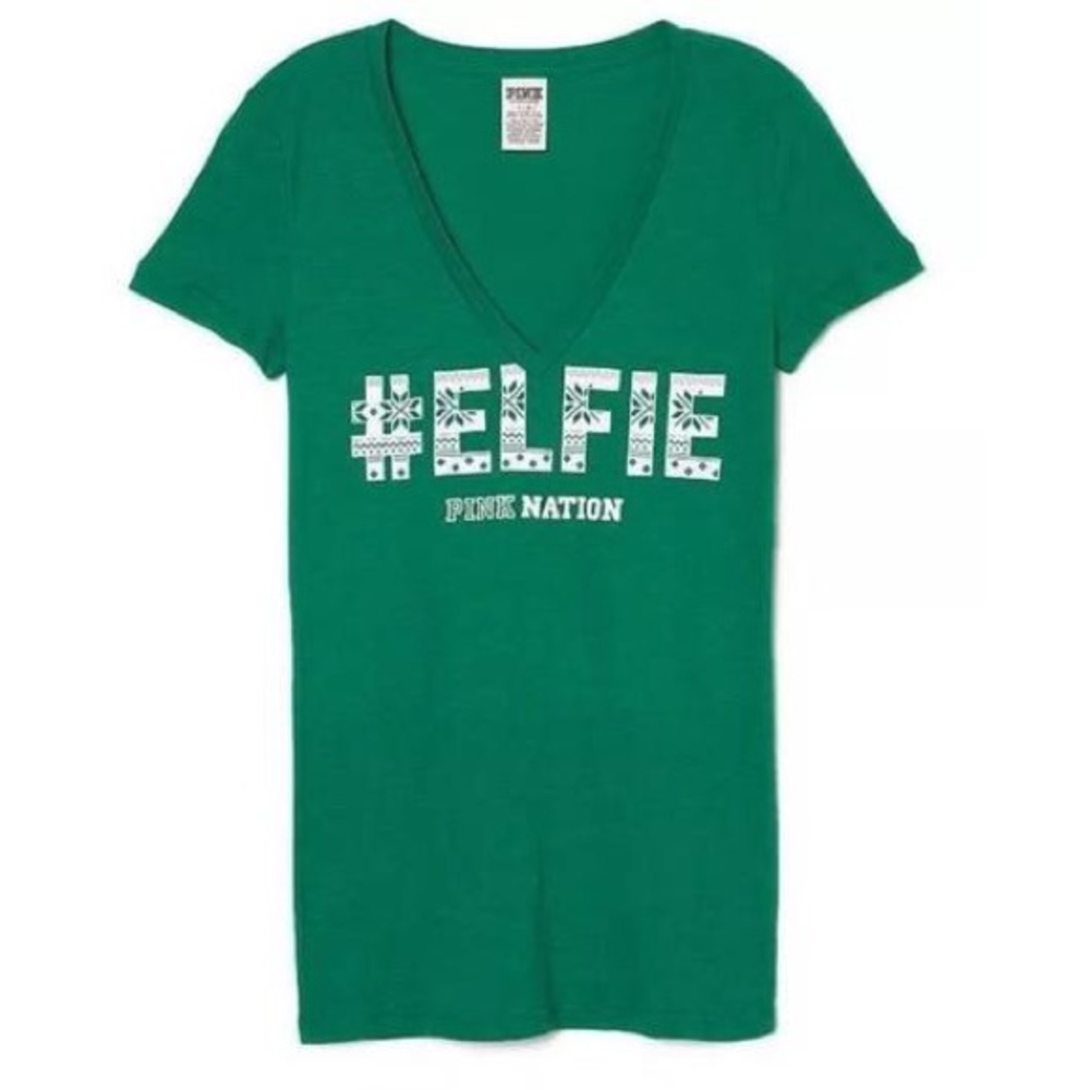 Green Victoria’s Secret Pink Tee